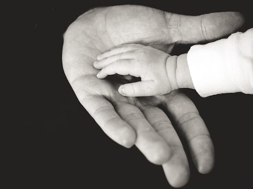 Contact Services Child's hand